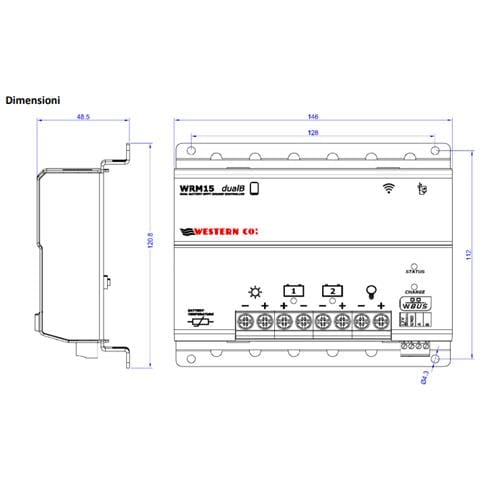 Regolatore Di Carica Western Wrm15 Dual Battery E - Foto 2