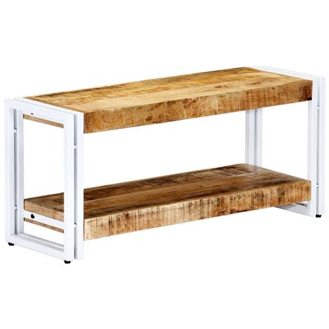 Mobile Porta Tv 90x30x40 Cm In Legno Massello Di Mango - Foto 1