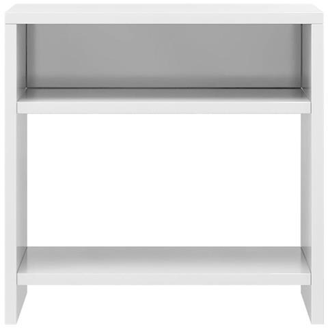 Comodini 2 pz Bianco Lucido 40x30x40 cm in Legno Multistrato - Foto 8