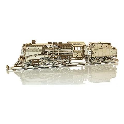 Wooden City - Puzzle Di Legno - Puzzle 3d - Wooden Express + Tender With Rails - 558 Pezzi - Foto 1
