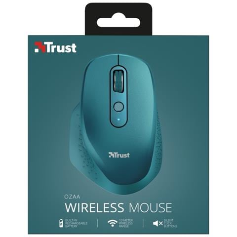 Mouse Wireless Ozaa Ottico 6 Tasti 2400 DPI Colore Blu  - Foto 8