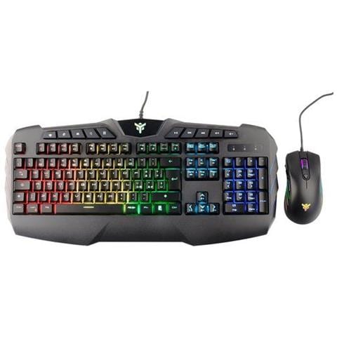 Combo Tastiera e Mouse T20 - Membrana, RGB, Multimediale, Mouse con software, RGB, Sensore P3212 - Foto 2