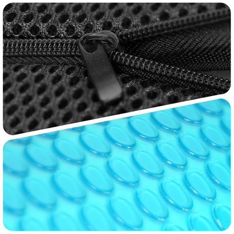 Cuscino Memory Foam Sedile Auto Con Tasca Laterale E Cinturino Regolabile Nero - Foto 9