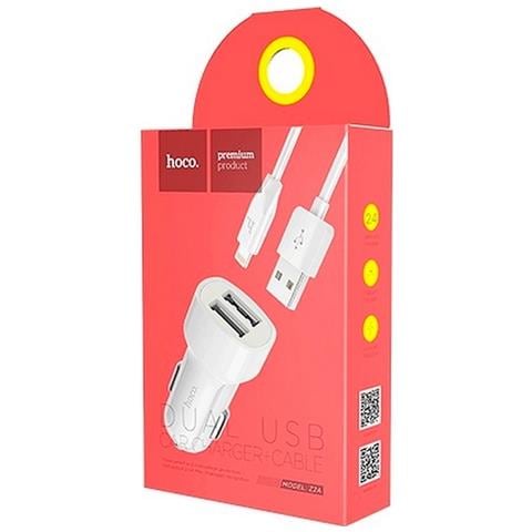 Caricabatterie Z2a Auto Originale 8 Pin - Dual Usb White Per Iphone X Xs Xr 11 12 13 14 - Foto 1