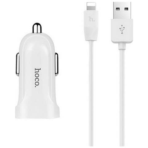 Caricabatterie Z2a Auto Originale 8 Pin - Dual Usb White Per Iphone X Xs Xr 11 12 13 14 - Foto 2