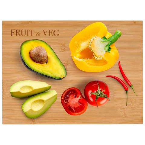 Set 3 Taglieri In Legno Bambù Tre Dimensioni Tagliere Da Cucina Rettangolare - Foto 5