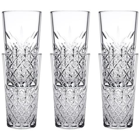 Bicchieri Long Drink, Bicchiere Di Cristallo 6 Set - Timeless Stackable, 470 Ml - Foto 1