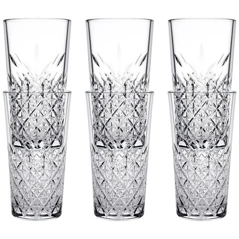 Bicchieri Long Drink, Bicchiere Di Cristallo 6 Set - Timeless Stackable, 470 Ml - Foto 2
