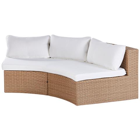 Set Da Giardino 9 Posti Rattan Beige Severo - Foto 2