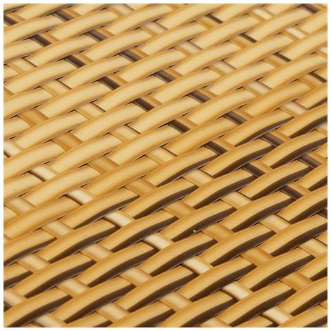Paravento Da Balcone Marrone Chiaro 300x100 Cm In Polyrattan - Foto 2