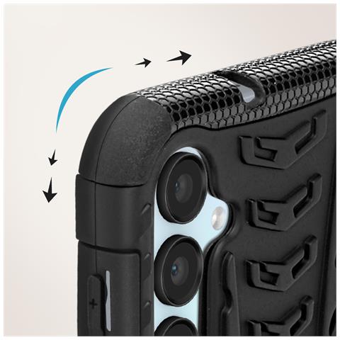 Cover Per Samsung Galaxy A15 5g Anti-urto Bi-materiale Cavalletto - Foto 5