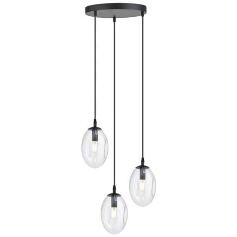Lampada A Sospensione Astral - Nero - Acciaio Verniciato A Polvere, Vetro - 40x100x40 Cm - Foto 1