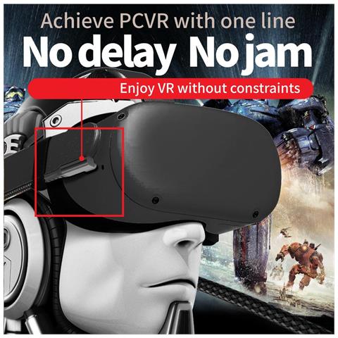 Cavo Di Collegamento Usb-c Per Oculus Quest 2 3 M - Foto 6