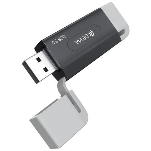 Lettore di schede SD /TF 2 in 1 ad alta velocità USB+TypeC 3.0 5Gpbs serie Leopar - Foto 3