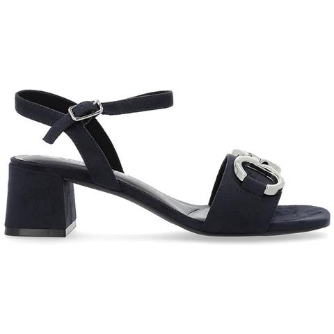 Blue Elegant Open Sandals Sandali Tessile Scarpe Donna Blu Eu 36, D1l50-14 - Foto 2