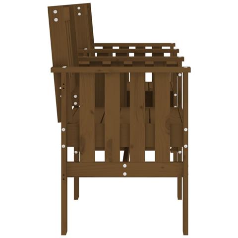 Panca Giardino con Tavolino 2 Posti Ambra Legno Massello Pino - Foto 8