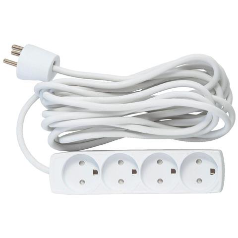 4-way Danish Power Strip 5m - With Earth, Without On/off - Switch - Warranty: 300m - Foto 1