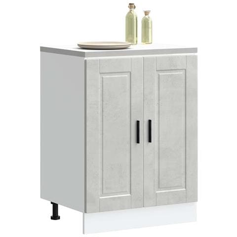 Base Da Cucina Porto Grigio Cemento In Legno Multistrato - Foto 1