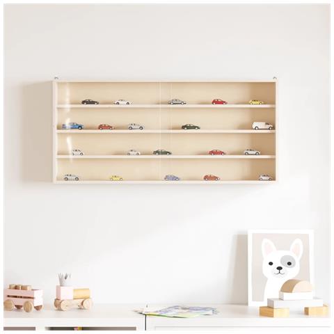 Teca Da Collezione In Legno Con Porte 80x8,5x37 Cm - Foto 3