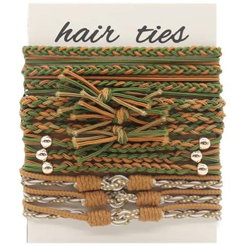 Elastici Per Capelli Intrecciati Bohemien - Confezione Da 12   Model 5 - Foto 1