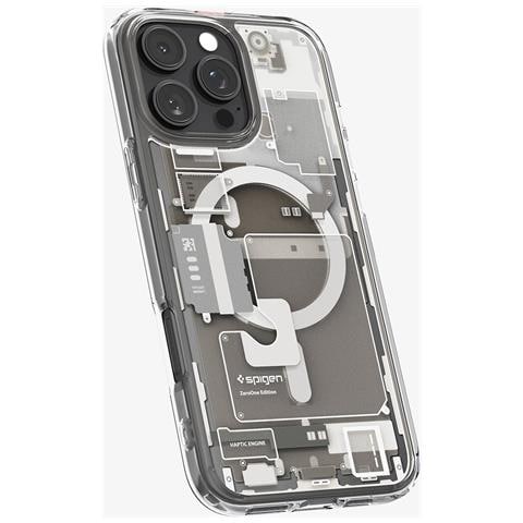Ultra Hybrid Zero One (MagFit) custodia per cellulare 16 cm (6.3") Cover Titanio, Trasparente, Bianco - Foto 2