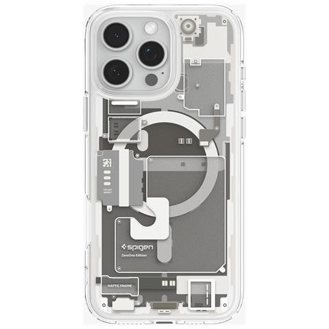 Ultra Hybrid Zero One (MagFit) custodia per cellulare 16 cm (6.3") Cover Titanio, Trasparente, Bianco - Foto 1