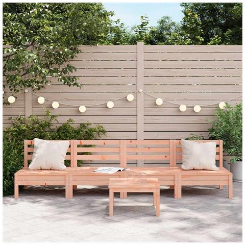 Lusso Casadino - Divani Senza Braccioli Da Giardino 4pz Legno Massello Douglas - Foto 2