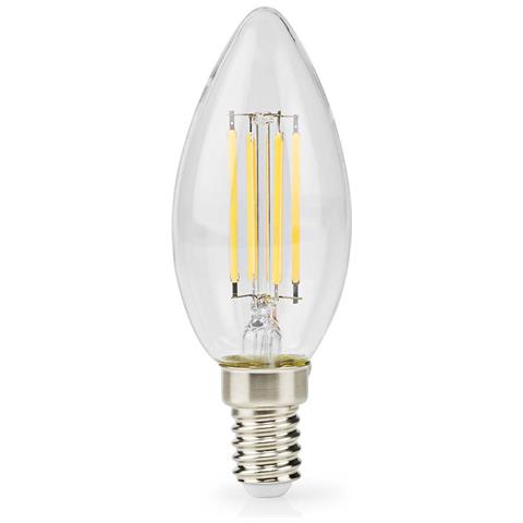 Lampadina E14 Led A Candela 4,5w Stile Retrò Dimmerabile, Trasparente - Foto 1