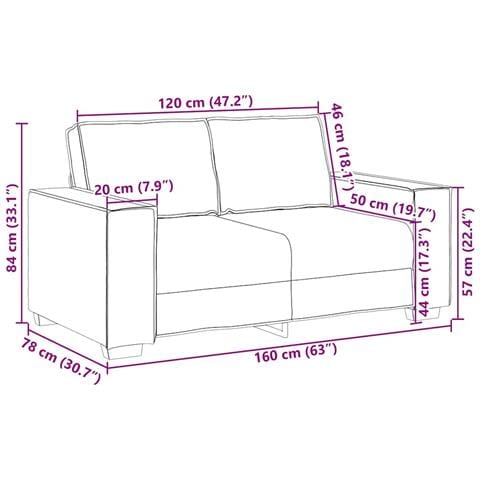 Divanetto  Rosso Vino 120 cm in Pelle Sintetica - Foto 9