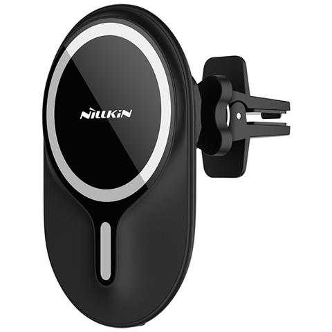 Magroad Supporto Magnetico Universale Per Auto Con Ricarica Wireless Da 10w, Nero - Foto 1