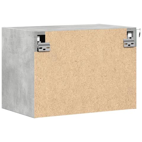 Comodino a Parete con Luci LED Grigio Cemento - Foto 9