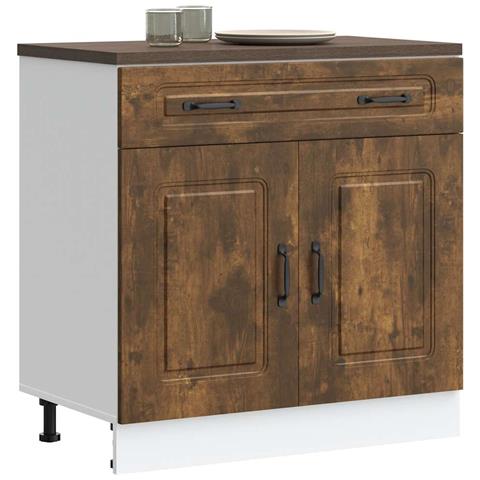 Base da Cucina Kalmar Rovere Fumo in Legno Multistrato - Foto 2