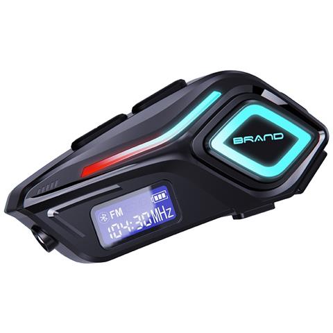 Auricolare Bluetooth 2-in-1 Per Casco Moto Con Microfono: Audio Stereo, Impermeabile E Controllo Vocale - Foto 1