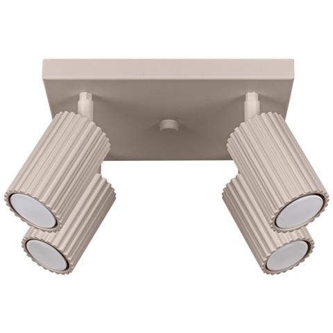 Lampada Da Soffitto Karbon 3l Taupe Sl. 1769 - Minimalist Lampada A Soffitto Talpa 16.5x25x25 Cm - Foto 1