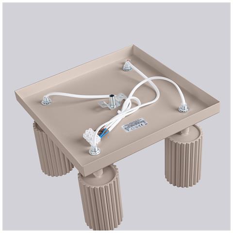 Lampada Da Soffitto Karbon 3l Taupe Sl. 1769 - Minimalist Lampada A Soffitto Talpa 16.5x25x25 Cm - Foto 8