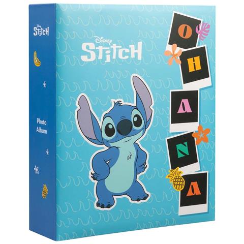 Album Fotografico Stitch 304 Buste Rigide 13x20 Cm, Blu - Foto 1