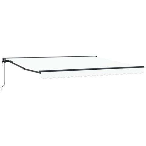 Tenda Retrattile Bianco 400x300 cm Tessuto - Foto 1