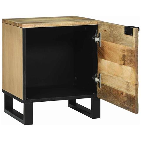 Comodini Marrone e Nero 40 x 33.5 x 46 cm - Foto 2