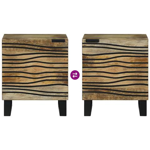 Comodini Marrone e Nero 40 x 33.5 x 46 cm - Foto 9