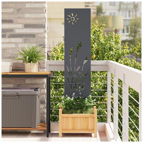 Pannello Decorativo da Giardino Altro Antracite 32 x 140 cm - Foto 2