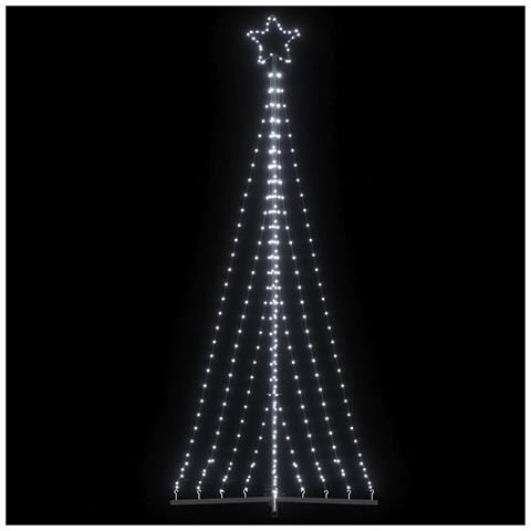 Albero di Natale a LED 447 LED Bianco Freddo 249 cm - Foto 2