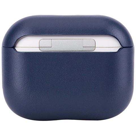 Custodia Per Airpods Pro 3 In Pelle Ultra Elegante Serie Aircase, Blu - Foto 4