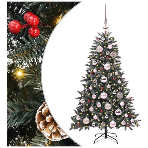Albero di Natale artificiale con 150 LED Verde 120 cm - Foto 1