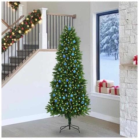 Albero di Natale con 300 LED con supporto Verde 240 cm PE - Foto 2