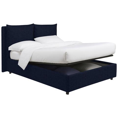 Diamante - Letto Piazza E Mezza Sfoderabile, Viola Scuro - Foto 2