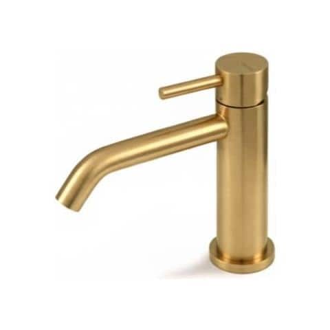 Miscelatore Lavabo Senza Scarico Acciaio Inox Vema Otago V32011 - Oro Spazzolato - Foto 1