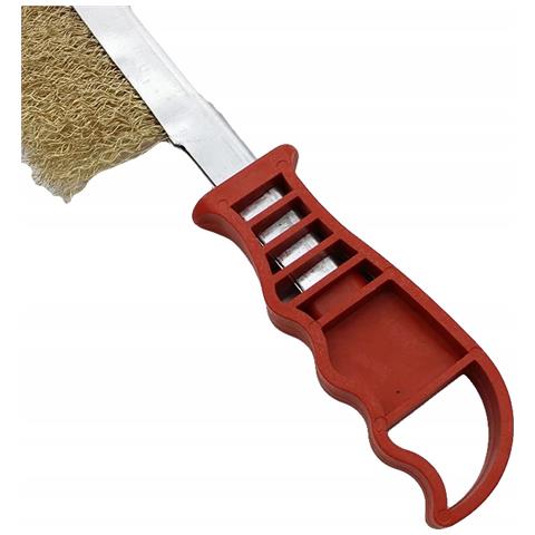 Spazzola Metallica In Ottone 235mm - Manico Ergonomico | Alta Qualità, Pulizia Efficiente | Per Ruggine, Vernici, Saldature - Foto 2