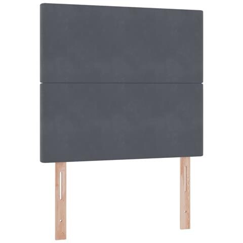 Letto con contenitore e materasso Grigio scuro 90 x 200 cm - Foto 9