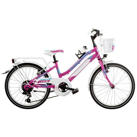Bici Misura 20 Bambina Mountain Bike Bimba Lincy Mtb 6v Ly20ac In Alluminio Con Luci A Led - 28 Fuxia Azzurro - Foto 1