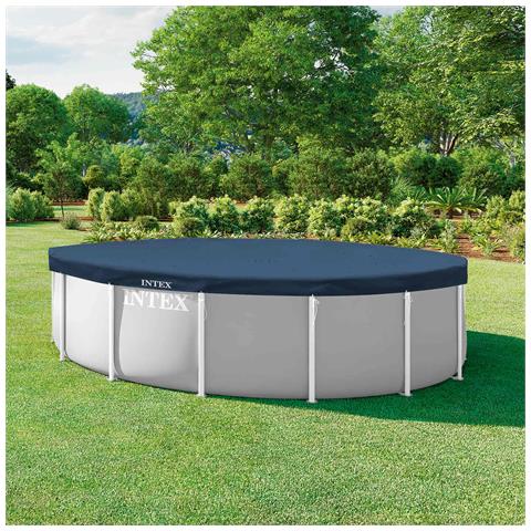 Copertura per piscina Ø457 x 20 cm Rotondo PVC e PET - Foto 2